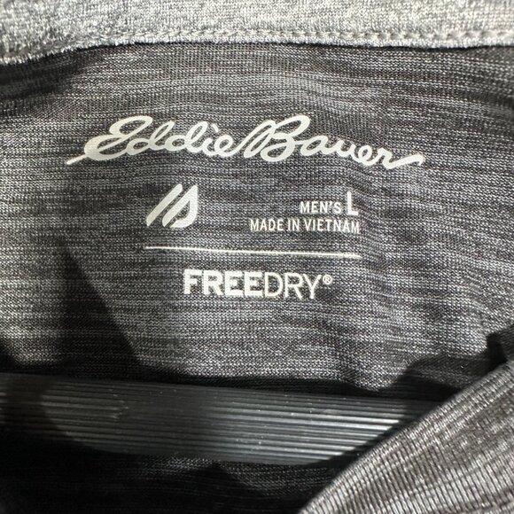 Eddie Bauer Tee Shirt Mens Large First Ascent Gray Stretch Short Sleeve FreeDry - Picture 4 of 7